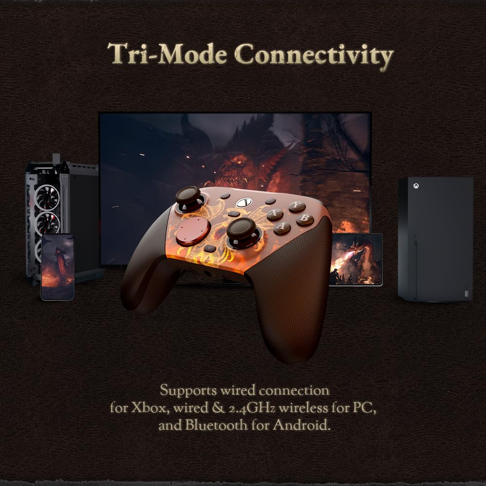 GameSir G7 Pro Controller Xbox cablato per Series X|S, Gamepad wireless per PC, Joystick TMR, Grilletti ad effetto Hall, 1000 Hz, Edizione Dragon's Dogma II