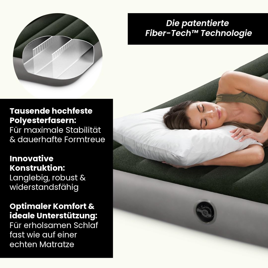 Intex - 64106 - Matelas Gonflable Prestige Downy - 1 Pers (Lot de 2)
