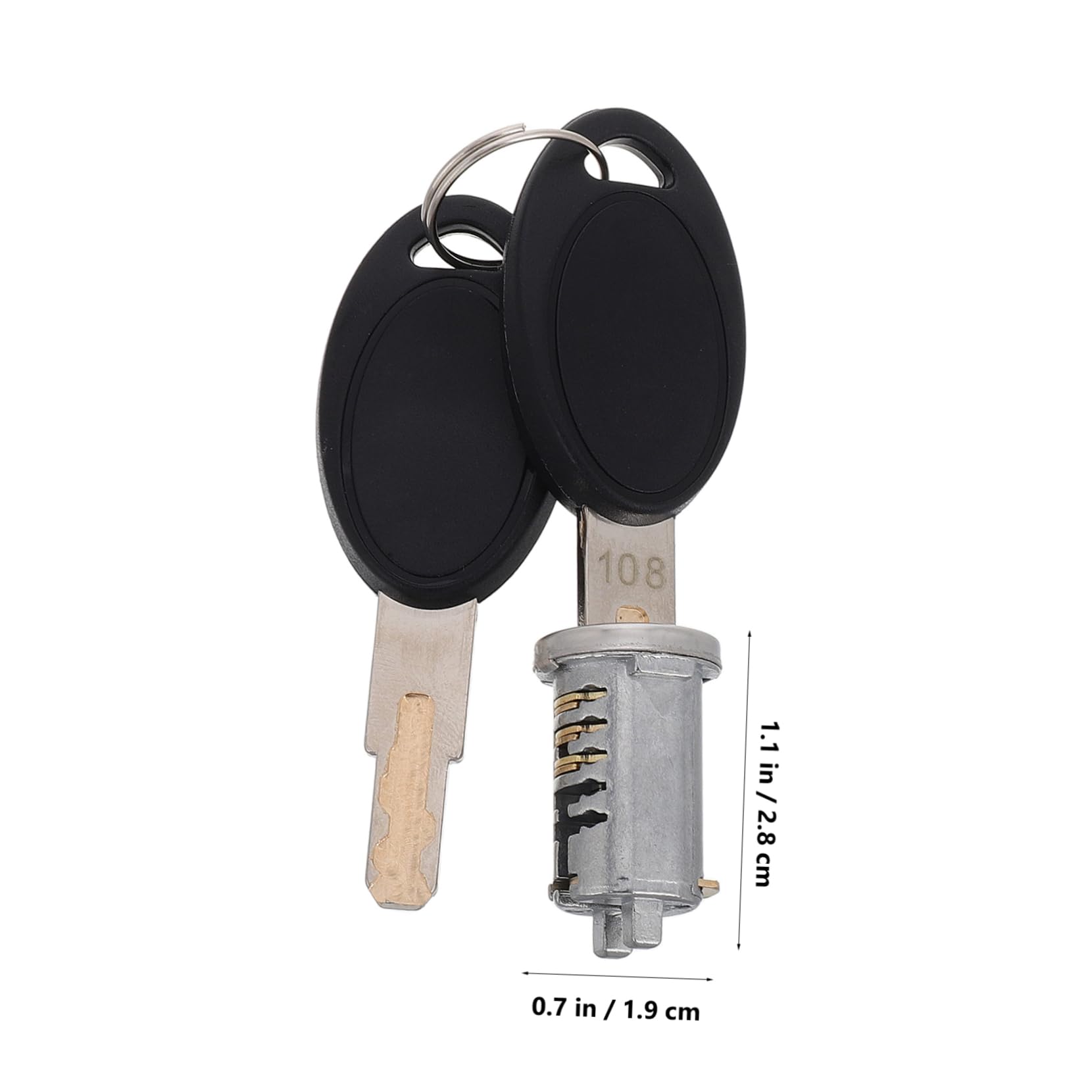 iplusmile Cilindro Serratura per Porta Camper e Sportello Bagagli, in Lega di Zinco Argento, Affidabile e Facile da Installare, per Viaggio e Campeggio