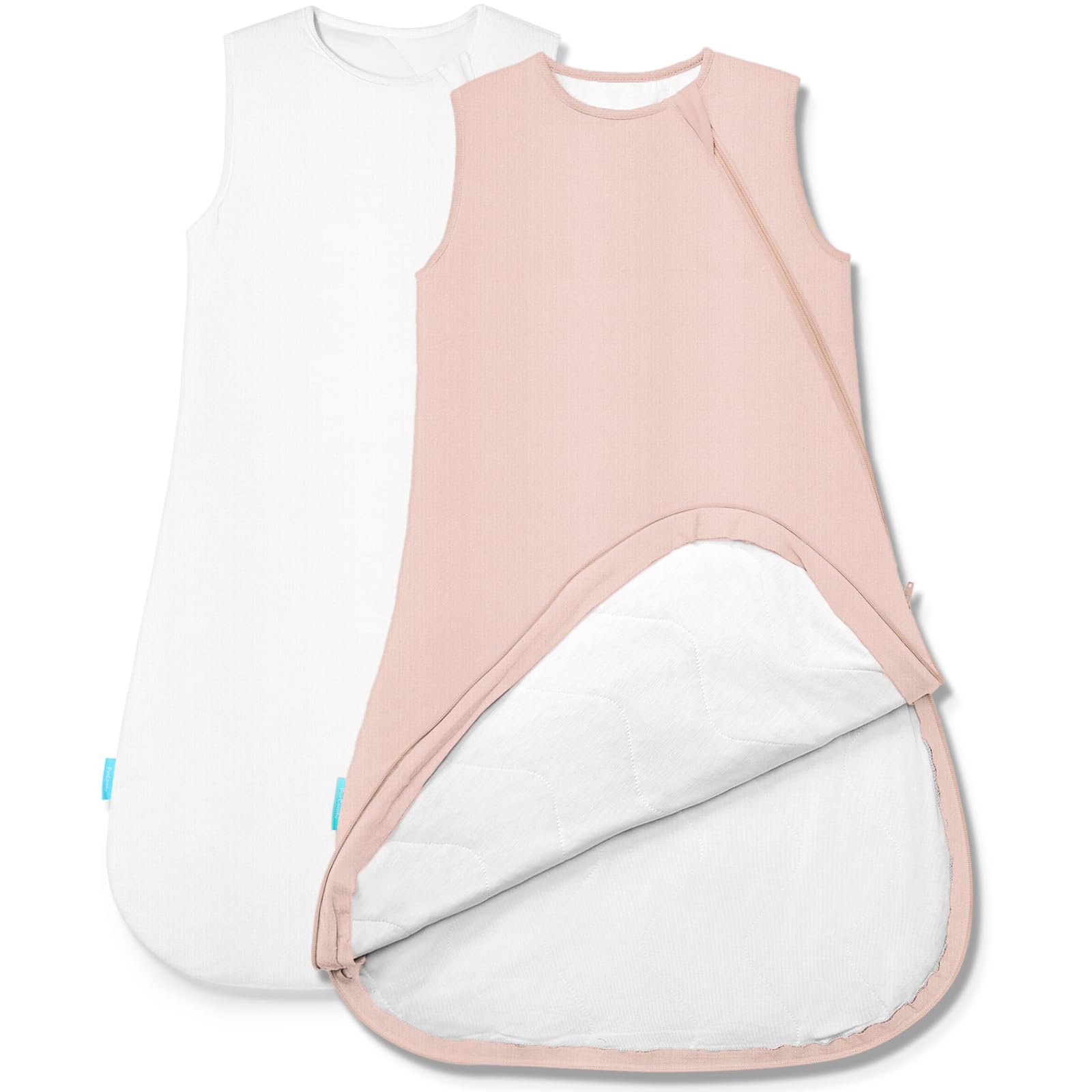 Supersoft Sleep Sack 1.0 TOG, Premium Bamboo Viscose Baby Sleeping Bag 2-Way Zipper Sleep Sack Baby Wearable Blanket