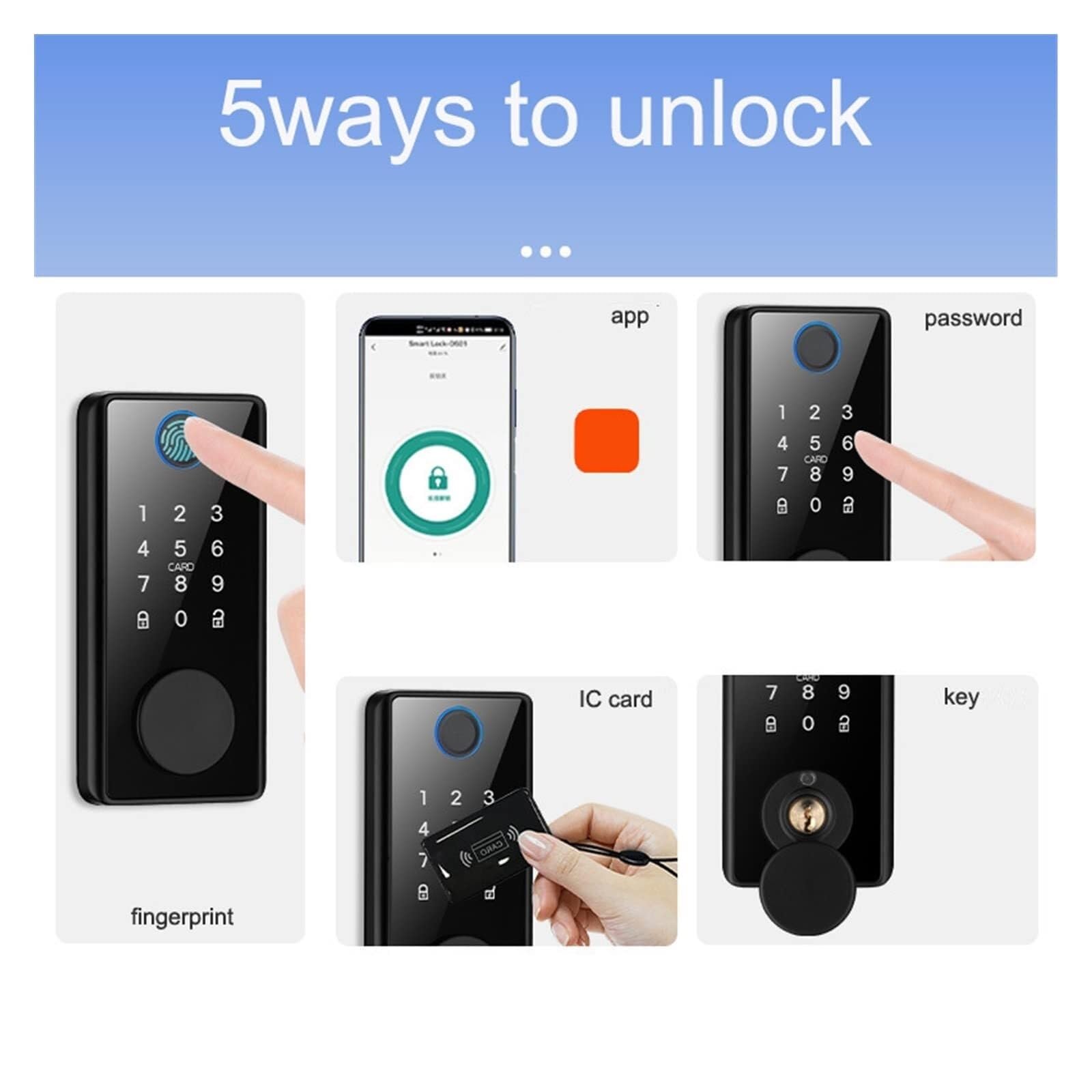 Smart Lock Senza Chiavi Con Impronta Digitale E Tastiera