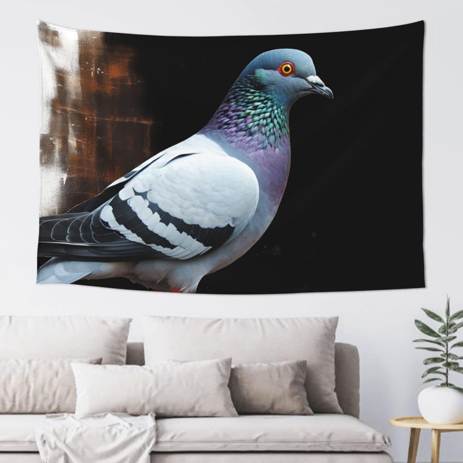 FodPand Pigeon Tapestry for Bedroom Aesthetic, Wall Hanging Tapestries Art Decor Backdrop Wall Tapestry for Dorm Living Room Funny Poster Party Banner Background 40" X 60"