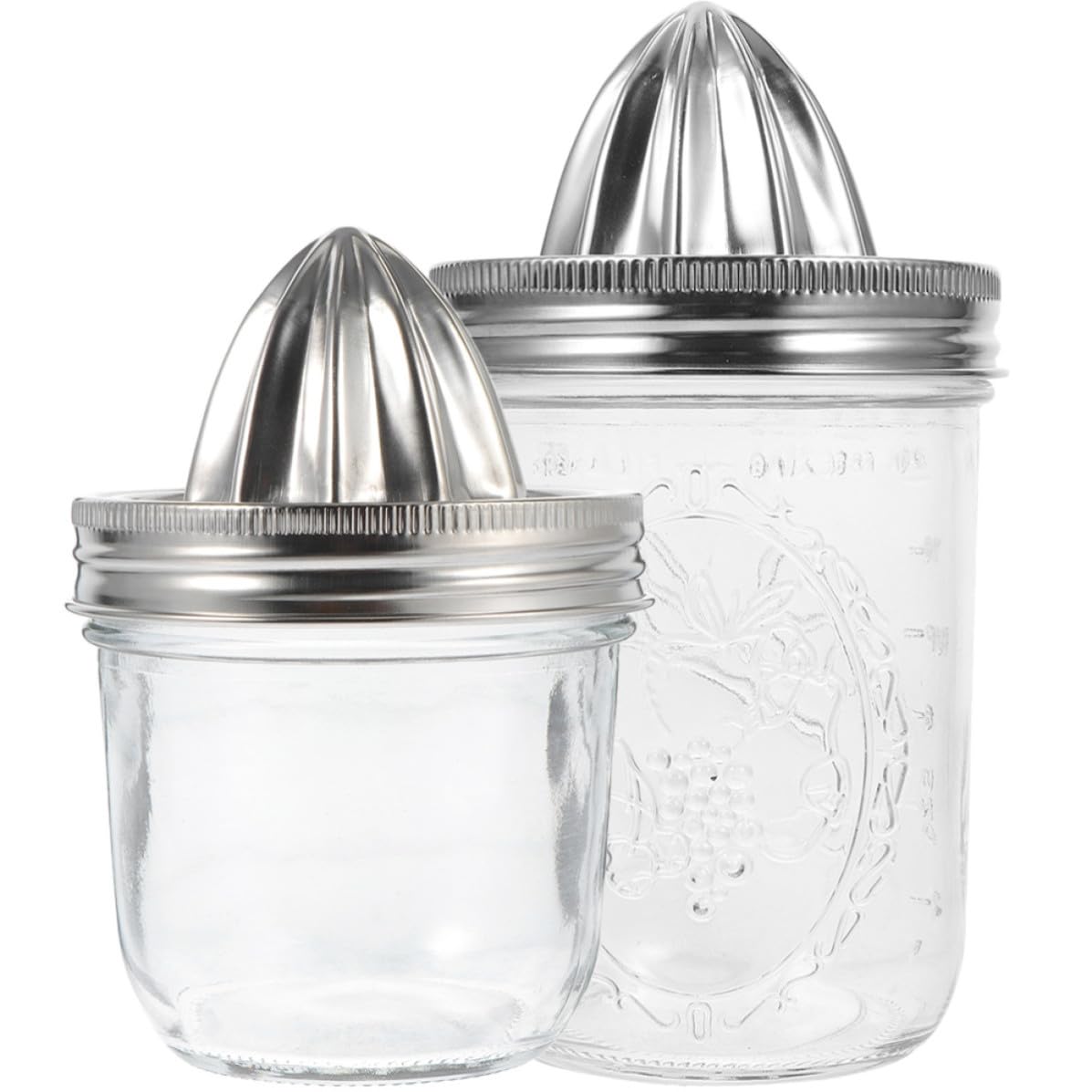 Exprimidor manual de acero inoxidable de 2 piezas para Mason Jars: durabilidad en casa