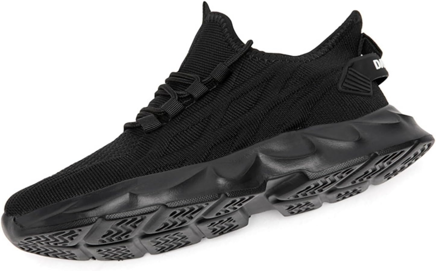 Tennis Shoes Womens Slip On Running Walking Shoes Size 7 Non Slip Athletic Casual Sports Black 38 - Image 5