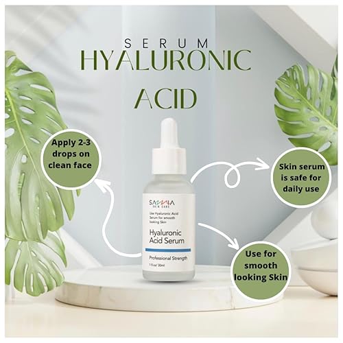 Miniatura 5 de -Suero de ácido hialurónico, humedad durante todo el día, suero facial para una piel de aspecto suave, hidrata, rellena la piel, reduce las arrugas,