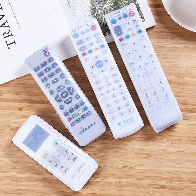 Gra8 Silicone TV Remote Control Cover Air Conditioner Case for Waterproof Storage Bag with Transparent Anti-Dust Protector Condition Clear Controller Skin Pouch Bag(Transparent) (B0D1YGXJM9) Amazon Price History, Amazon Price Tracker