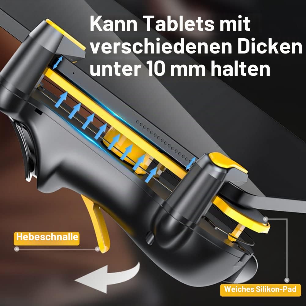 Tablet Game Controller Schnellfeuer Rapid Fire Mobile 4 Trigger 6 Finger Joystick Gamepad für PUBG COD iPad Android