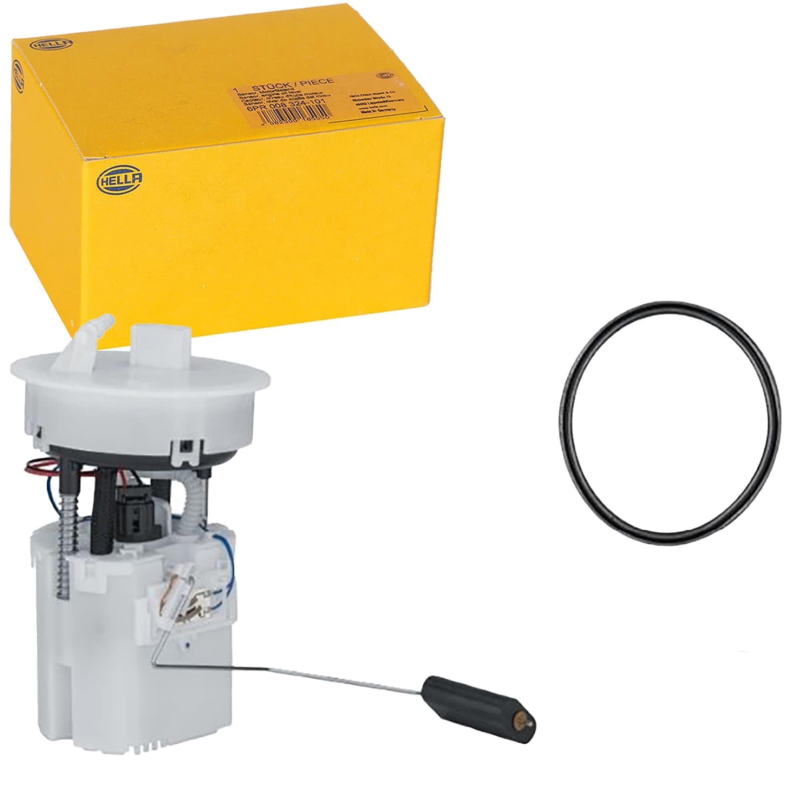 HELLA 8TF 358 303-211 Imp. alimentazione carburante - 12V - elettrico - 4a... poli - con guarnizione