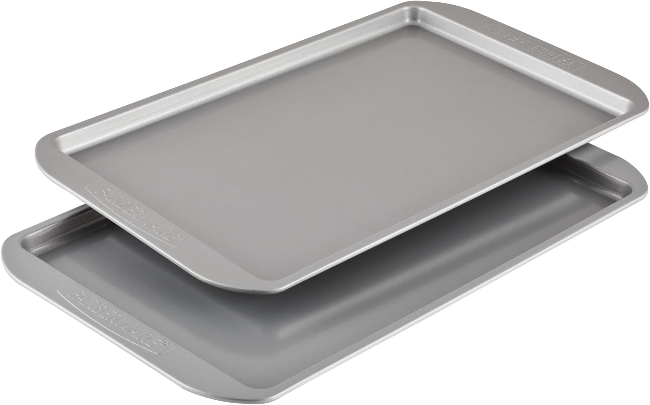 Nonstick Bakeware Set, Nonstick Cookie Sheets / Baking Sheets - 2 Piece, Gray