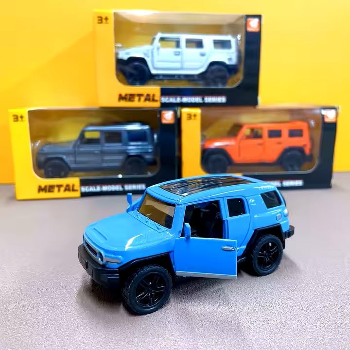 THE VOILA COMPANY 1/36 Scale Can Open The Door Metal Custom Four Colors Model Car Toy Vehicles for Kids Pull Back Alloy Diecast Toys