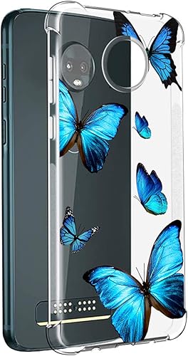 Miniatura 3 de Funda para Moto Z4, para Motorola Z4 Play Funda transparente para niñas y mujeres, TPU suave a prueba de golpes, funda protectora transparente para