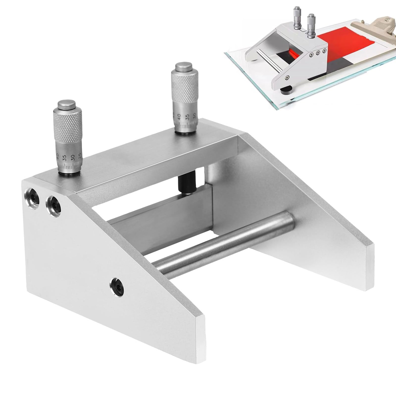 Aplicador de película - Máquina de Recubrimiento de Cuchillas de Laboratorio con Ajuste micrométrico para Pintura y Tinta, Dispositivo de preparación de película húmeda, Espesor de 0-3500 μm