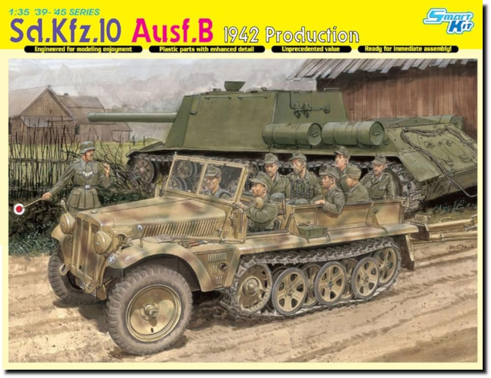 Amazon | プラッツ ドラゴン 1/35 WW2 ドイツ Sd.Kfz.10 1tハーフ