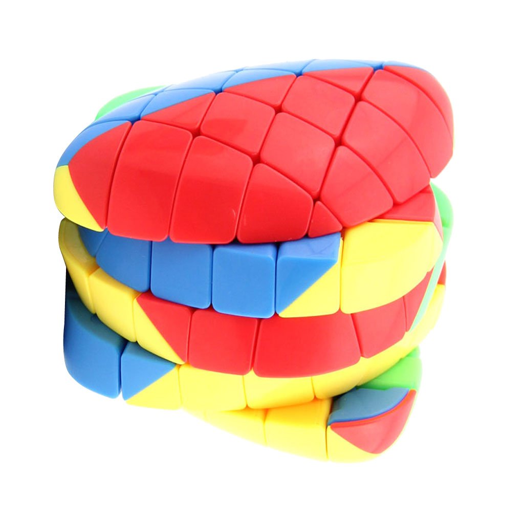 MagiDeal 5x5x5 Colorful Rice Dumpling Magic Cube Speedy Smooth Mastermorphix Allotype Cube Kids Educational Twist Puzzle Toy Brain Training Game Gift