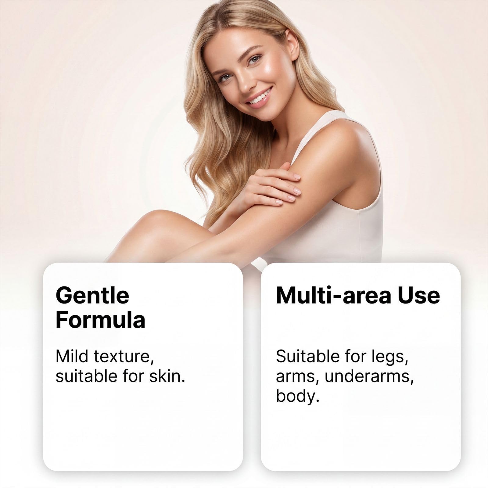 Crema depilatoria naturale e delicata, a rapida azione per tutto il corpo con burro di karité; idratante, adatta a zone intime (uomo e donna), gambe e ascelle (3 pezzo)