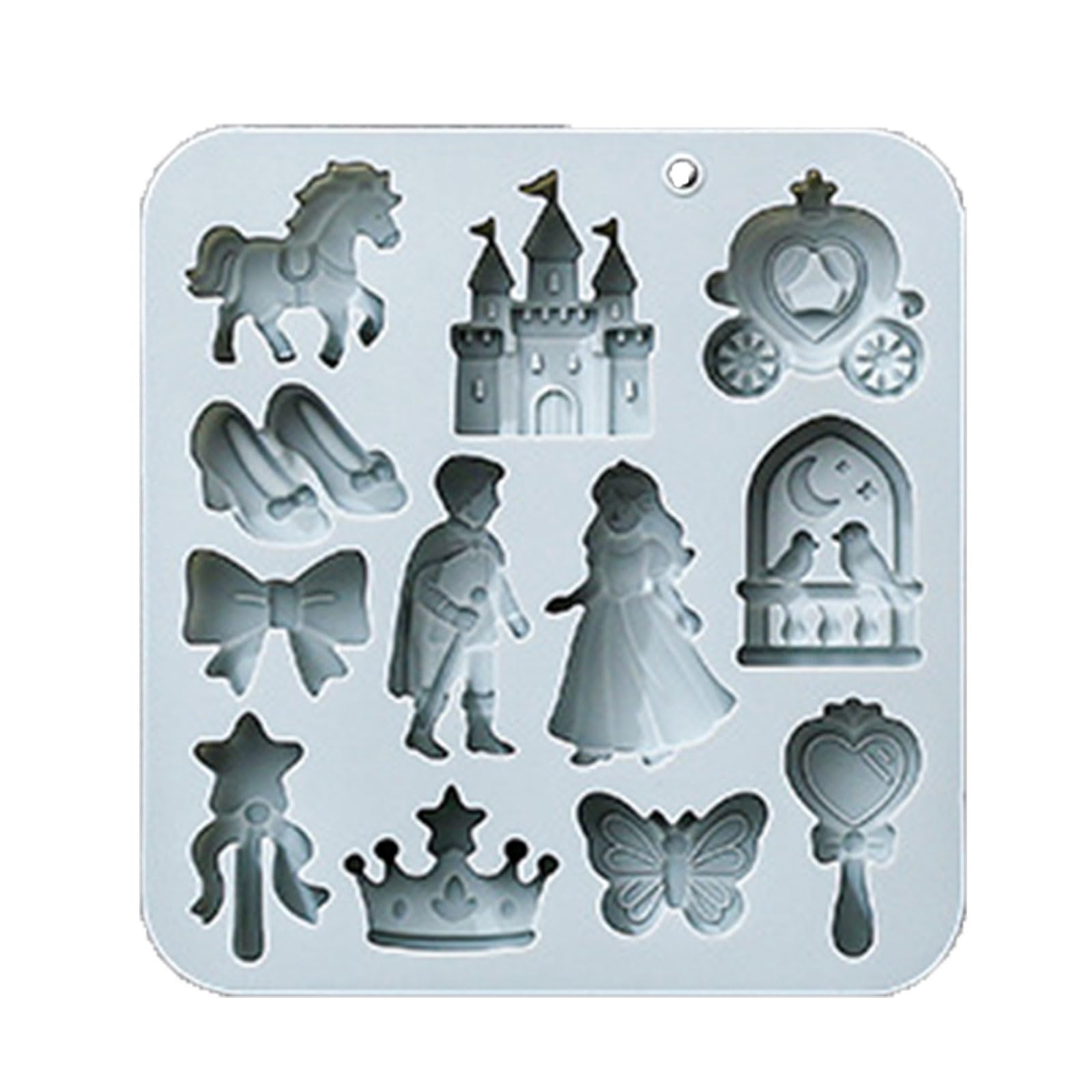 MIDOKSTUA Multipurpose Princess Silicone Suitable for Chocolate Ice and Soap Making Soap Making