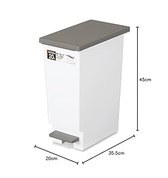 Amazon｜新輝合成 トンボ ネオカラー ゴミ箱 スリム 軽いペダル