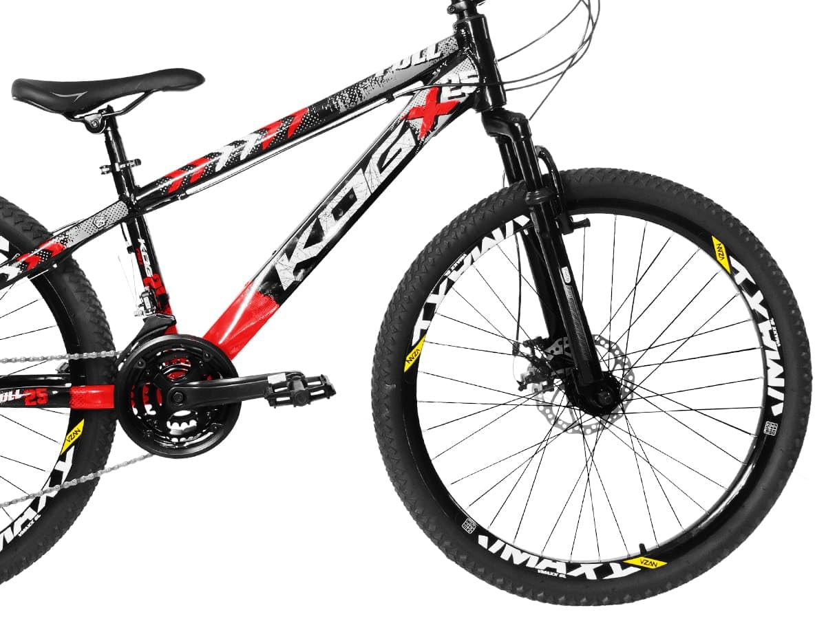 Bicicleta Aro 26 KOG Full 25 Feeride 1x12V Freio a Disco Suspensão