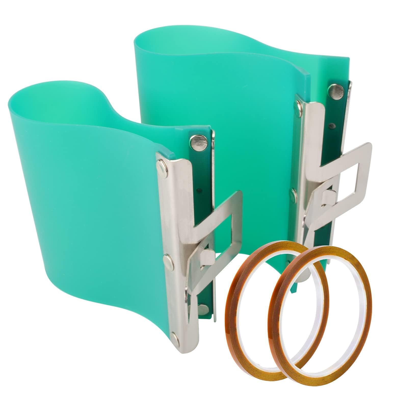 2Pcs Silicone Mug Wrap for Sublimation Mugs, 3D Wrap Sublimation 11oz & 15oz Mug Wrap for Sublimation in Oven, Printing Press for Sublimation Tumblers