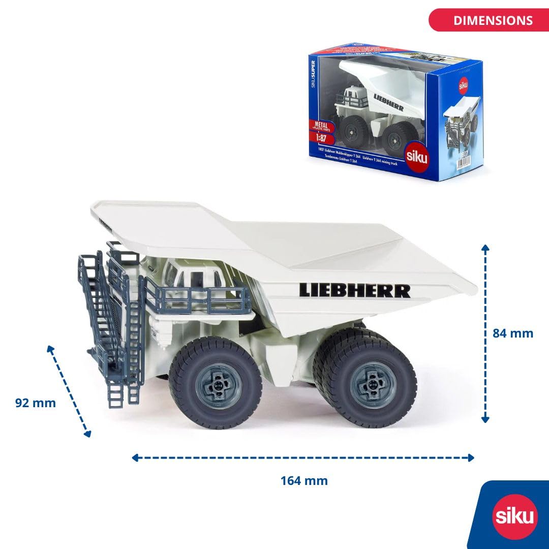 Amazon.com: Siku 1807, Liebherr T 264 Dump Truck, 1:87, Metal