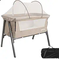 Berço Portátil Infantil Encaixa Na Cama Lado A Lado Moises - Benibee Sleep (MELAGE CAPPUCCINO)