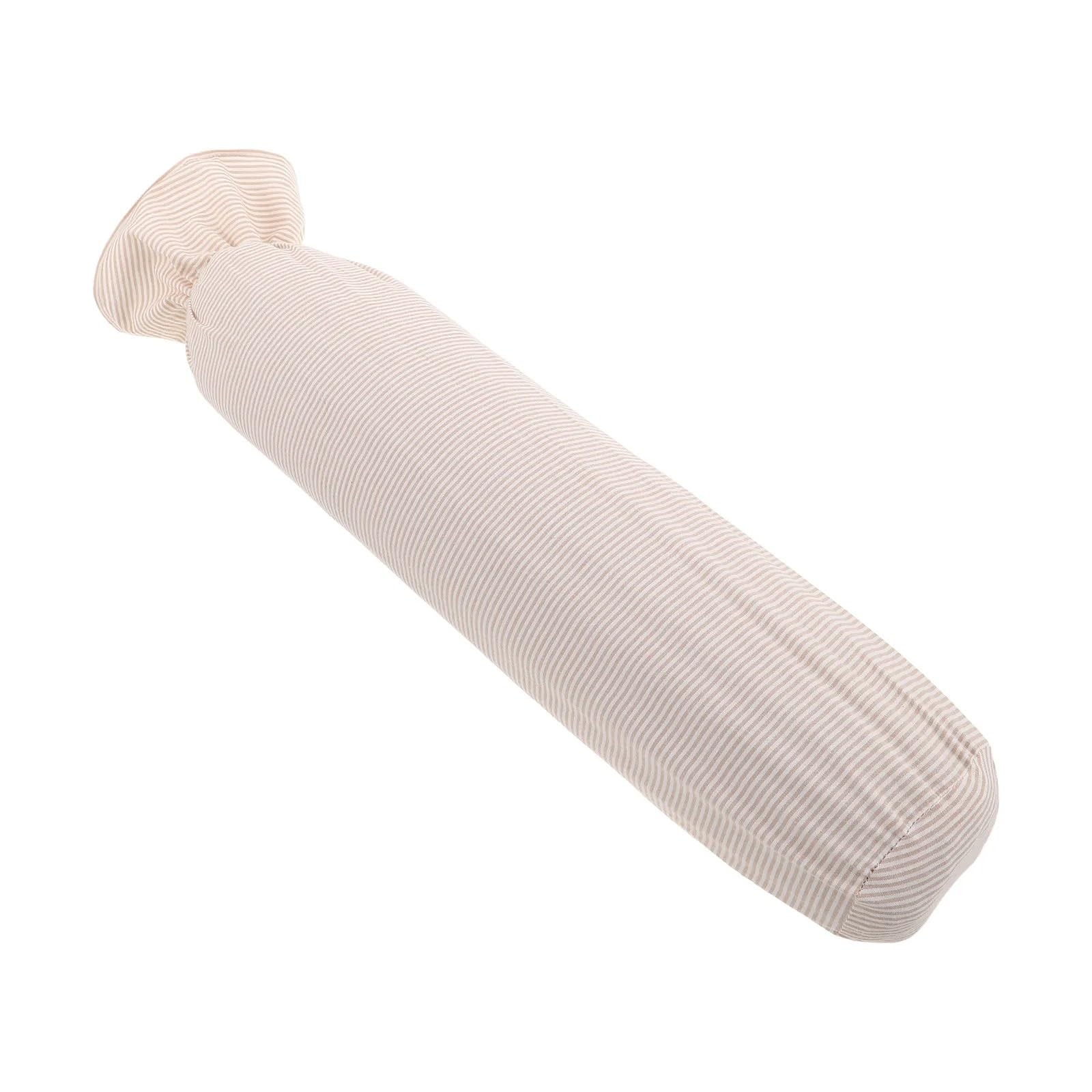 Cylindrical Pillowcase Pure Cotton Neck Roll Pillowcases Cylindrical Pillow Cover Zipper Ergonomic Support Sleep Bolster Pillowcase Breathable