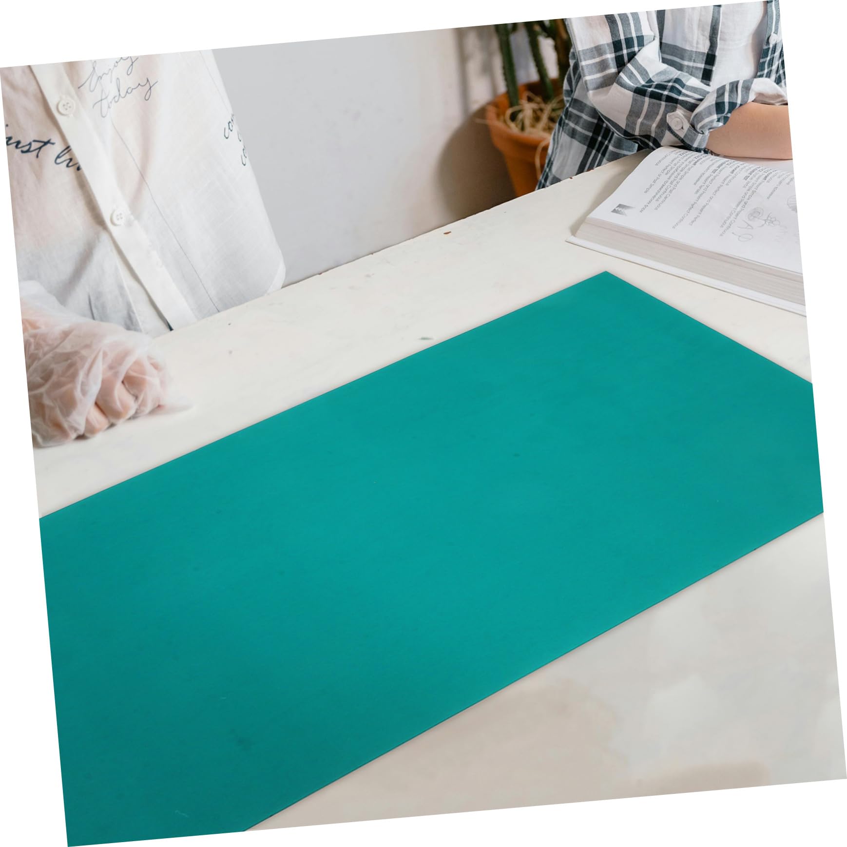 Cabilock Alfombra Antiestática De Goma Para Soldadura Alfombrilla Electrónica Resistente Al Calor Para Reparación De Computadoras Protección De Escritorio Taller De Trabajo