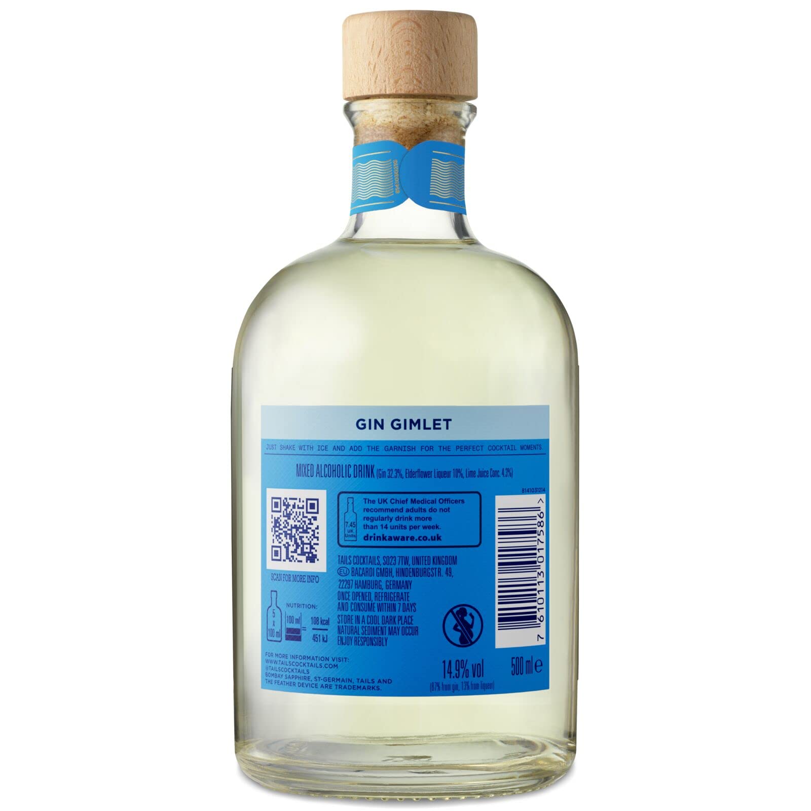 Tails Cocktails Gin Gimlet Bombay Sapphire Gin 14,9% vol 50 cl