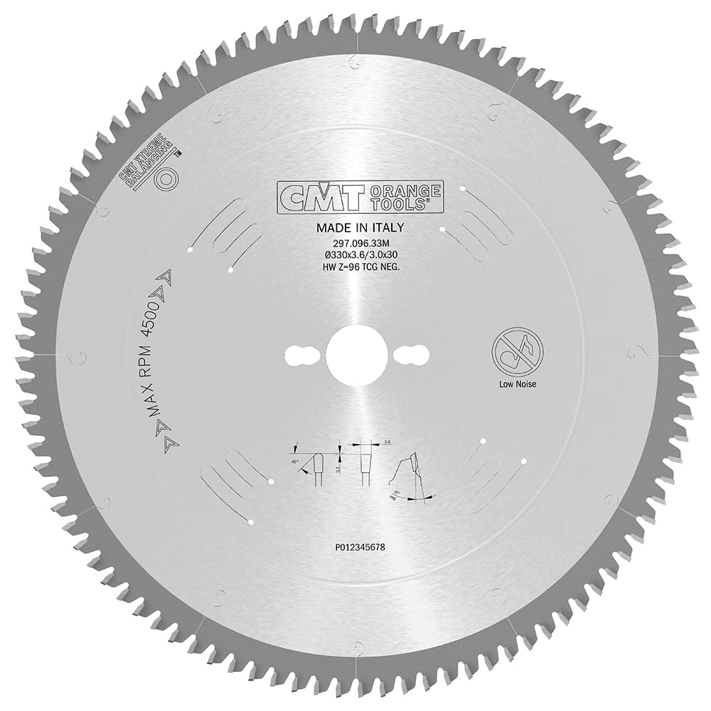 CMT 297-120- 16P LAMA PER MATERIALI NON FERROSI, PLASTICI E LAMINATI Ø 400 Z120 foro 32 mm