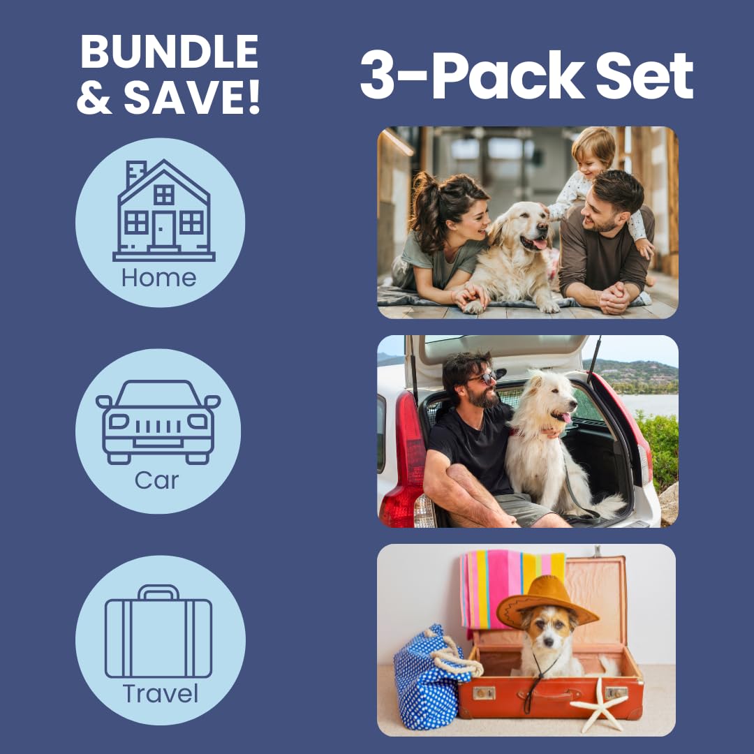 Dog First Aid Kit 3-Pack – 2 Hard-Sided & 1 Compact Travel Pet First Aid Kits – Vet-Approved Emergency Supplies with First Aid Guide, Tick Remover, Thermal Blanket for Hiking, Camping, Car, RV - image 2