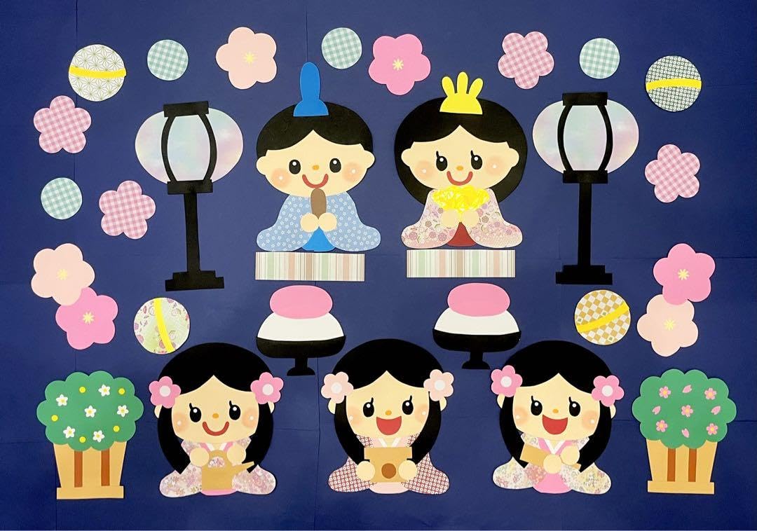 壁面飾り ひな祭り 大人向け F 壁面飾り ひな祭り 大人向け F