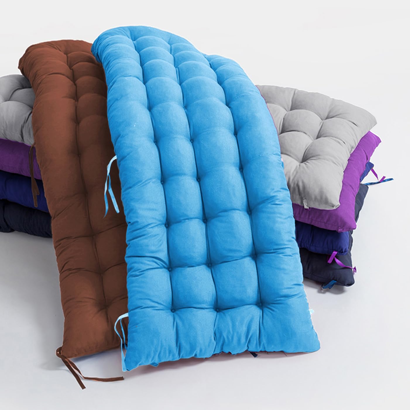Coussin de banc balancelle extérieur matelas coton épais jardin terrasse rouge 160x55