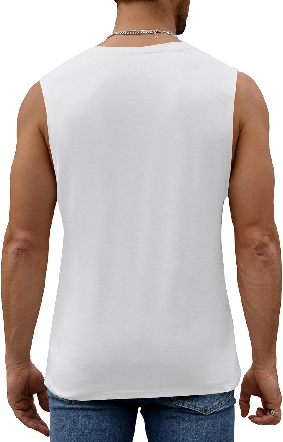 Men's Cotton Graphic Tank Tops Jesus Cross Believe Printed Faith Christian Shirts - Image 5