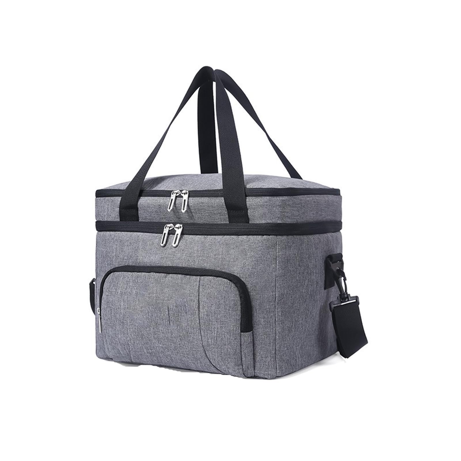 Lerpwige Thickened Oxford Fabric Insulated Lunch Box Bag Leakproof Easy Cleaning for Camping Hiking Picnic Bag with Compartments
