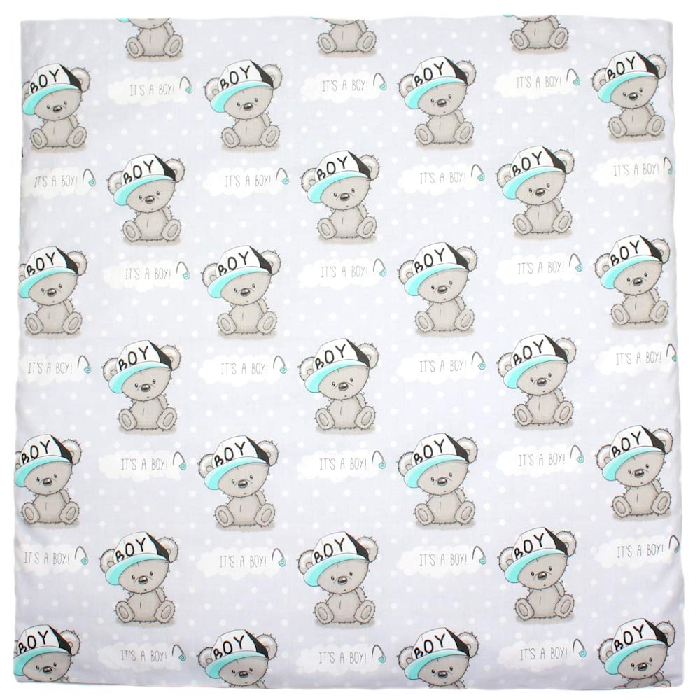 Deko Kissenbezug für Baby Kind Bezug für Kissen 80x80 cm D34