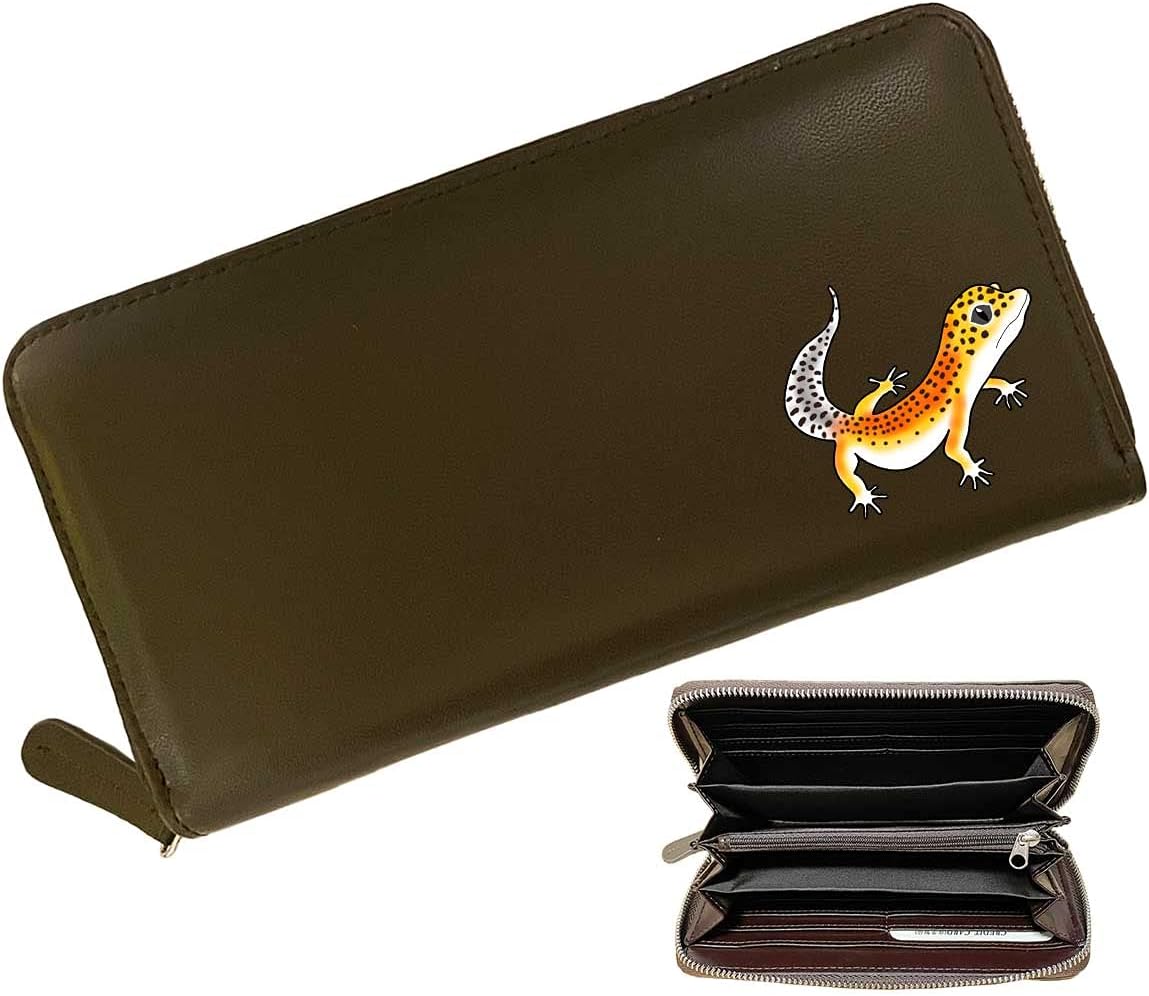 Amazon | [フェイブ] レオパードゲッコー 羊革 長財布 キャメル 本革