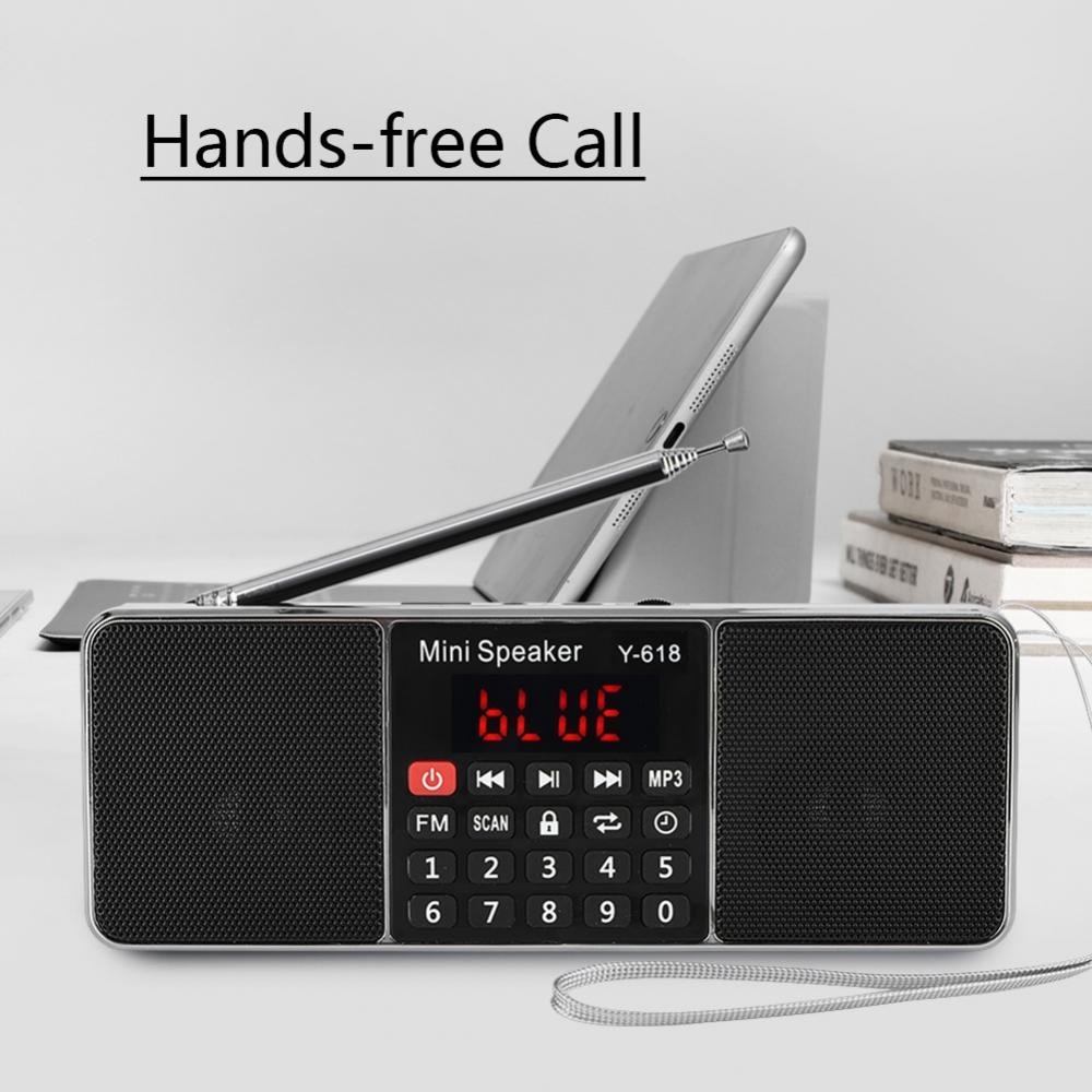 VBESTLIFE 87.5 MHz-108 MHz Stereo FM/AM Radio,Speicher TF/USB Musik Freisprecheinrichtung Anruf MP3 Player Radio(Rot FM)
