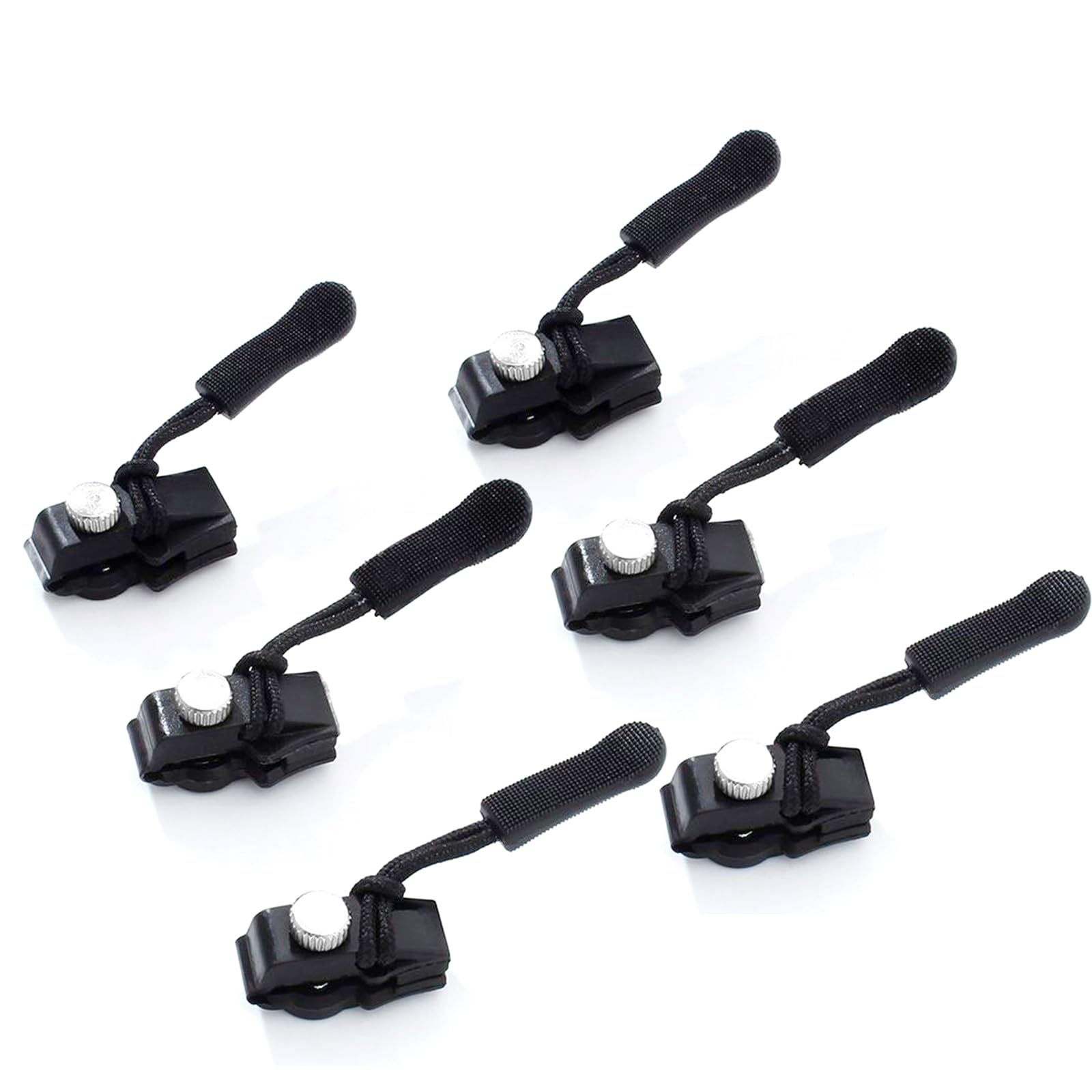 Tsophreniq 6 / 12Pcs Easy Install Zippers Fixer Adjustable Fixer Fastener Repair Attachments in 3 Different Size Repair