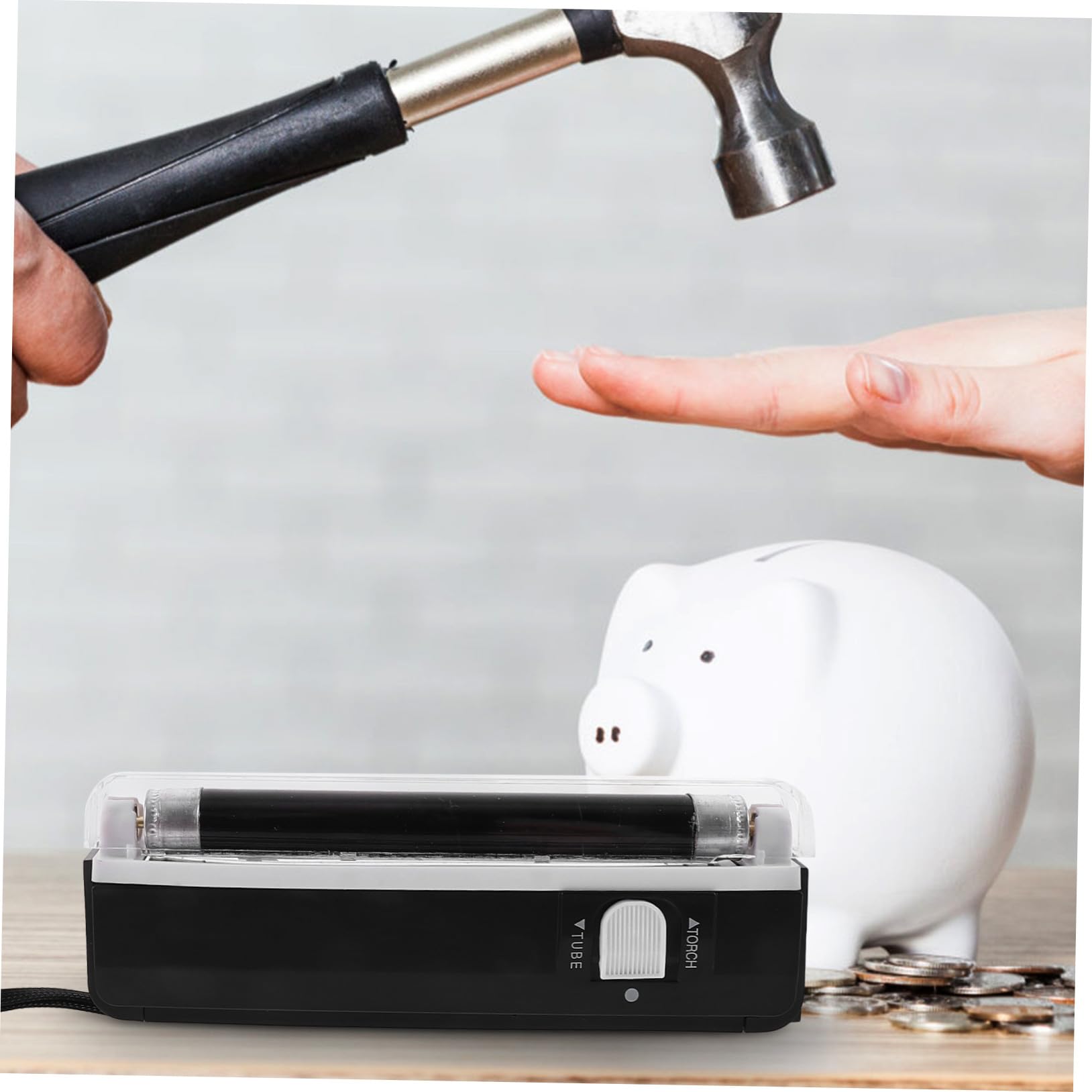 SHINEOFI 3piezas Detector De Billetes Portátil Compacto Luz Verificador De Dinero Para Personal y Pequeñas
