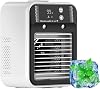 2025 Glacier Breeze Ac Portable Air Conditioners, Rechargeable Personal AC Unit Evaporative Mini Portable AC for Car Bedroom Office Desk Cooling Fan with 500 ML Water Tank 2 Speeds Mini Air Cooler