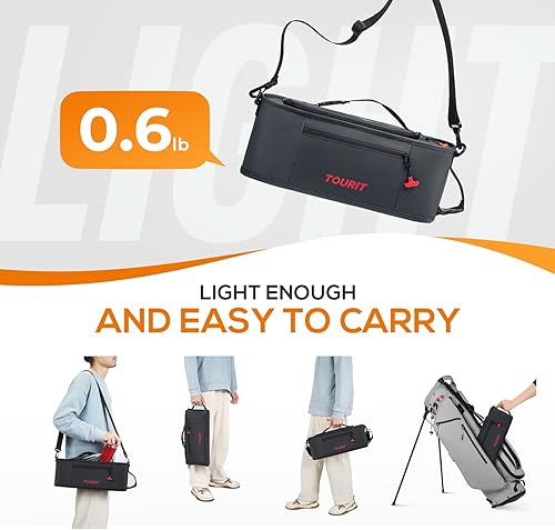 Miniatura 5 de TOURIT Bolsa térmica de golf, 6 latas, con aislamiento, para enfriar, pequeñas y suaves, se adapta discretamente a bolsas de golf, accesorios de