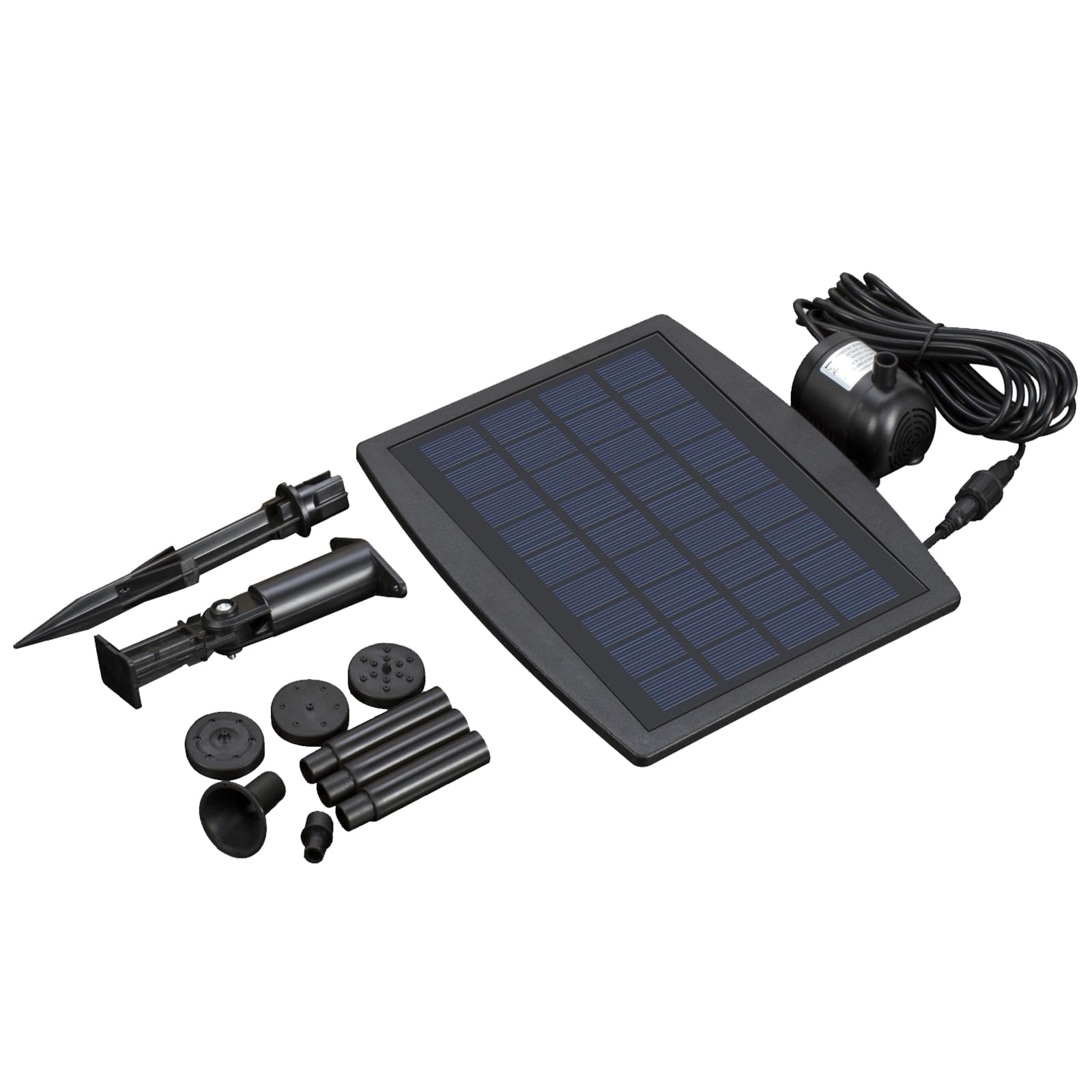 Pompe à fontaine solaire avec panneau 2,5 W pour fontaine à oiseaux pour terrasse, jardin, décoration d'aquarium MY04
