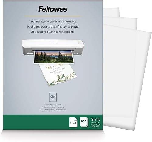 Miniatura 8 de Fellowes Bolsas de laminado térmico hojas de tamaño carta 5 mil 200 unidades transparente 5743601