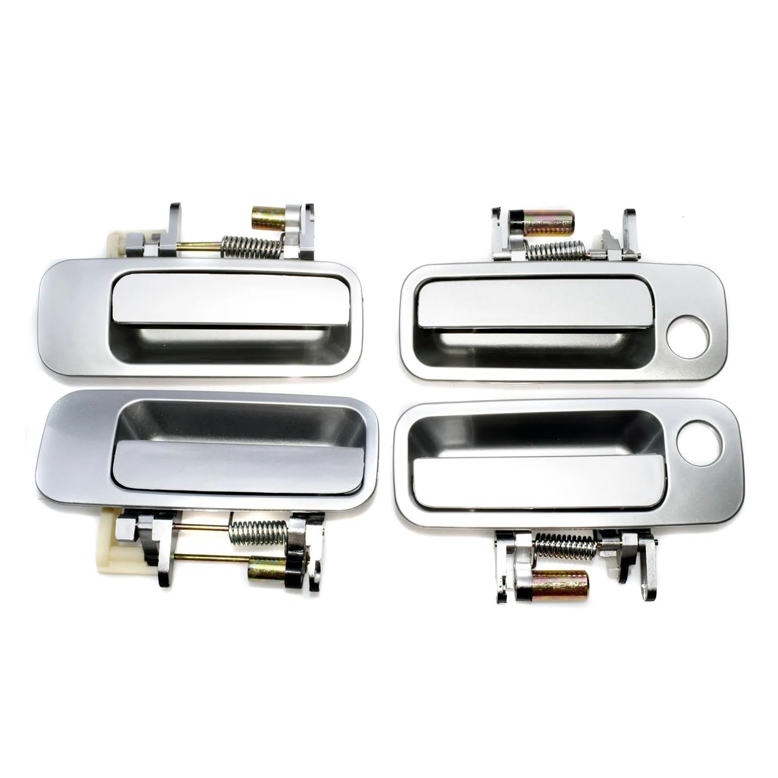 Wnbxhsd Front Rear Set Car Exterior Car Door Handle For Toyota For Camry 1997-2001 69210Aa010 69220-Aa010 69240Aa010 69230Aa010 Silver Front Rear Left Right Outside Door Handle