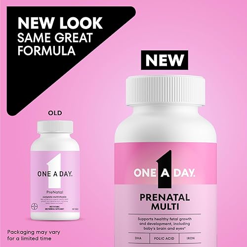 Miniatura 2 de One A Day Multivitamínico prenatal 1 para mujeres suplemento para antes durante y después del embarazo incluyendo vitaminas A C D E B6 B12 y Omega-3