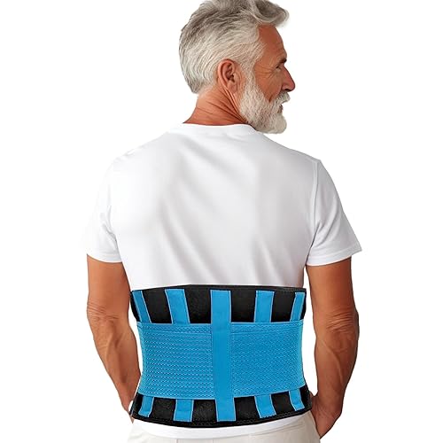 Miniatura 7 de RiptGear Soporte lumbar para hombres y mujeres, diseñado para apoyar la parte inferior de la espalda, transpirable, ajustable y antideslizante