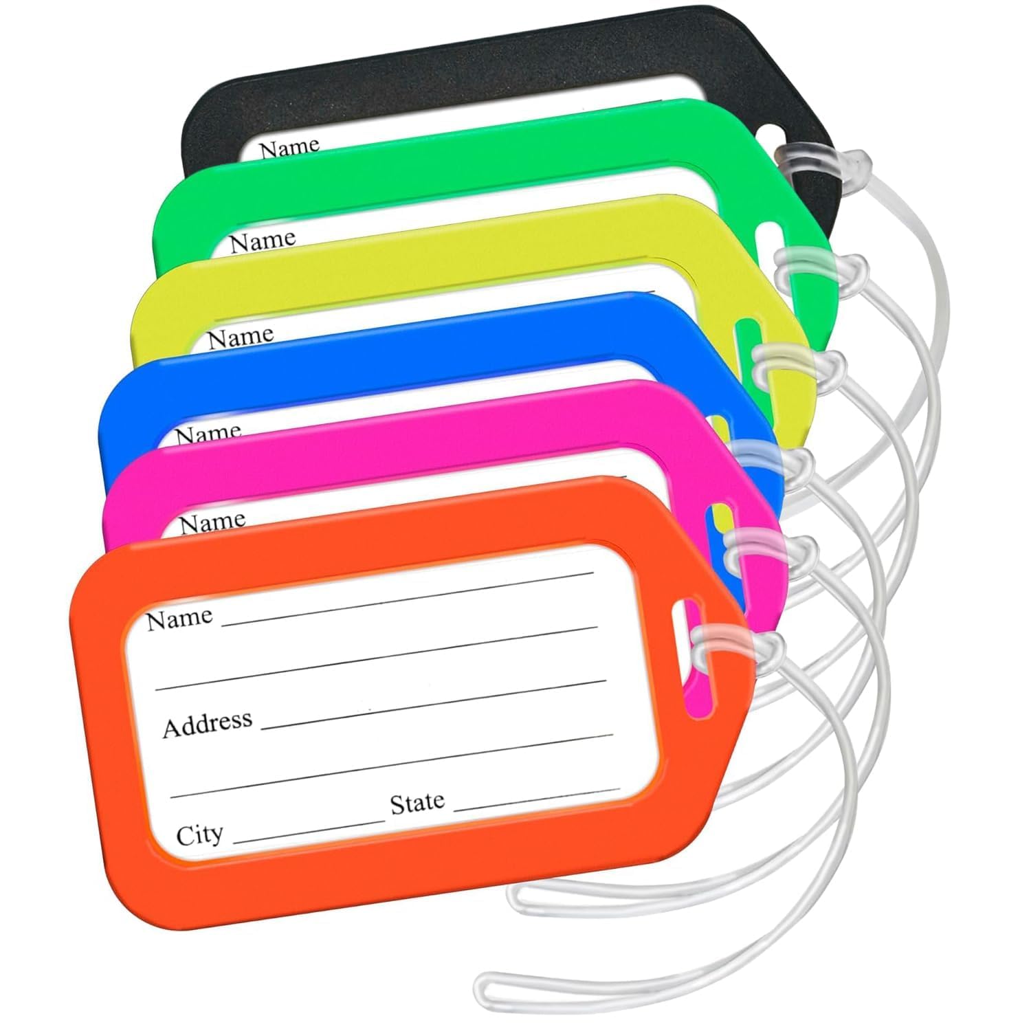 Colorful Smart Luggage Tags for Suitcases & Travel Bags – Easy Identification Labels with Name Card Holder – Multicolor Set for Travel (10)-image-45