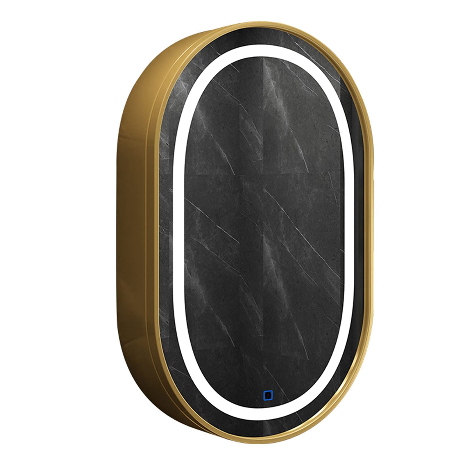 FGXHHS Wall-Mounted Round Cabinet, 50CM Wooden Storage nizer, Stylish Black Medicine Cabinet for Space-Saving and Elegant Decor