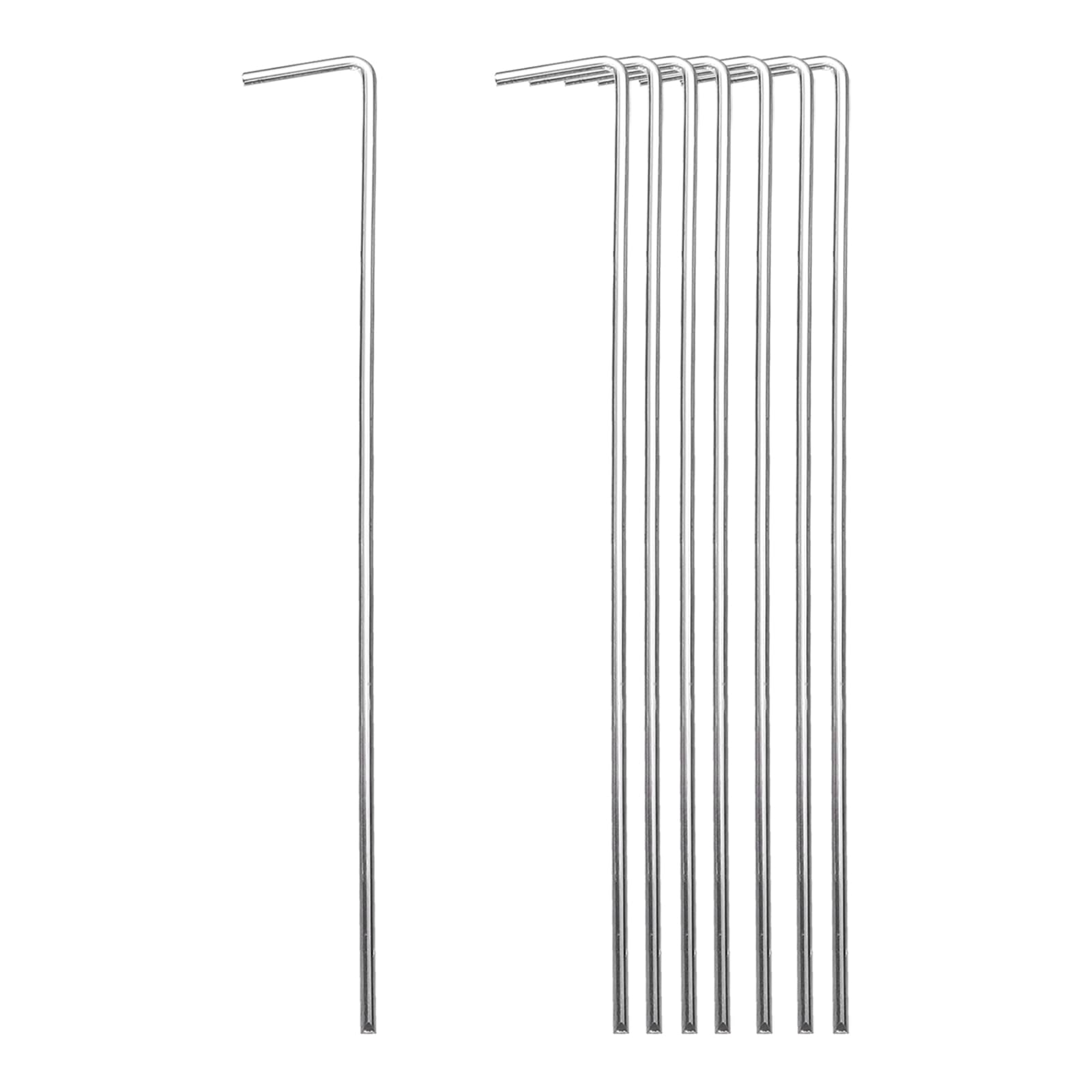 OK5STAR Picchetti da tenda in metallo zincato, 22,9 cm, in acciaio resistente, per giardino, campeggio, teloni, decorazioni per esterni, confezione da 25