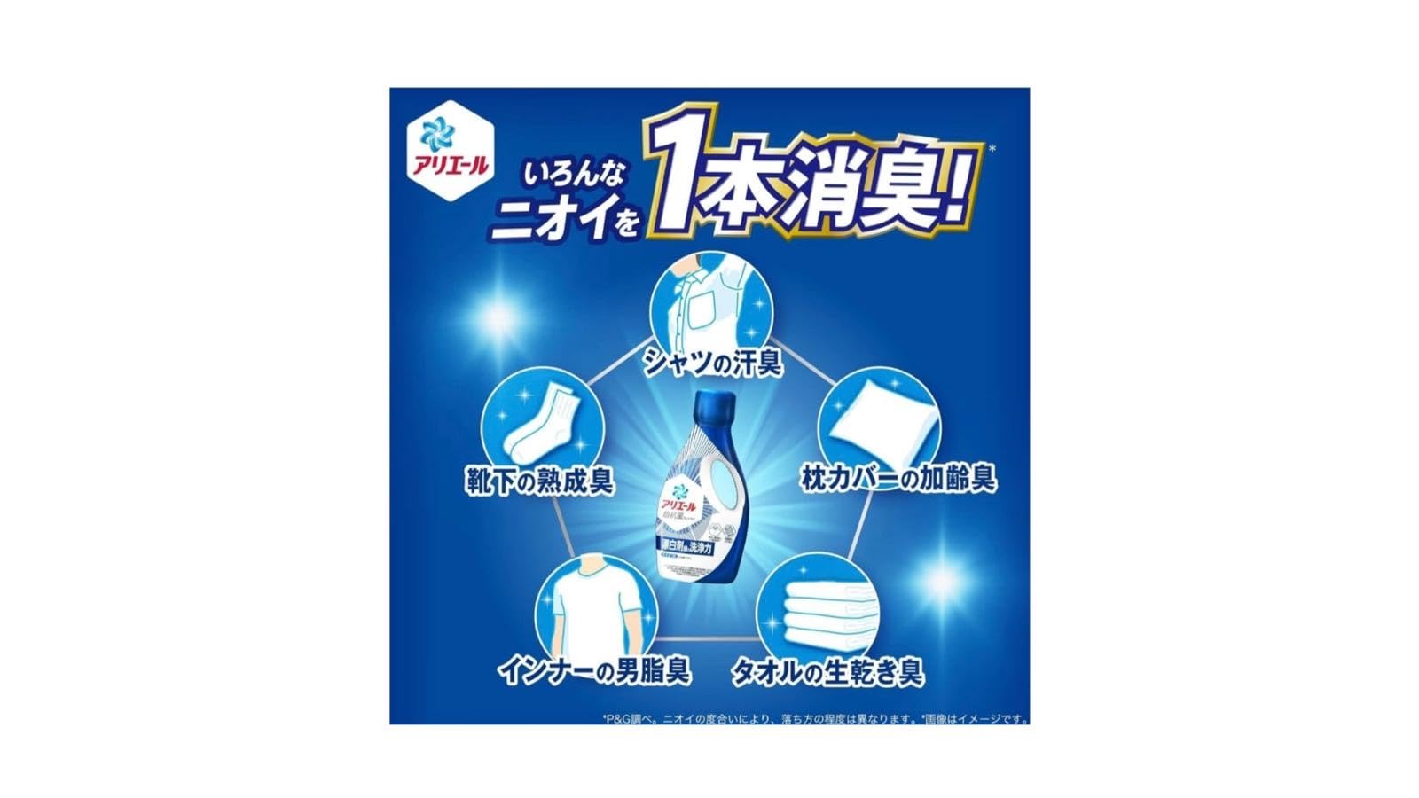 Amazon | アリエール 洗濯洗剤 液体 超抗菌プレミアム 超特大詰め替え